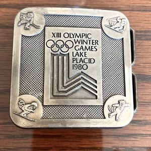 Vintage Winter Olympics Belt Buckle